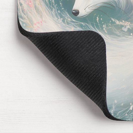 Mystic Bloom Spring Fox Watercolor Mousepad (Ecke)