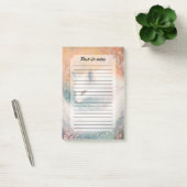 Mystic Bloom Spring Fox Watercolor Post-it Klebezettel (Büro)