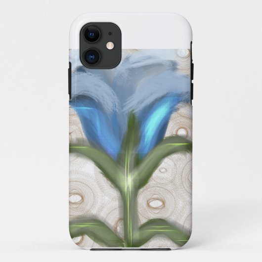 Mystic Blue Bloom - Glowing Flower  Case-Mate iPhone Hülle (Rückseite)