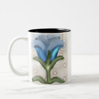 Mystic Blue Bloom - Growing Flower Zweifarbige Tasse