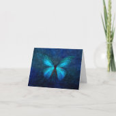 Mystic Blue Butterfly Card Karte (Vorderseite)