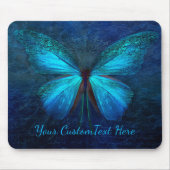 Mystic Blue Butterfly Custom Mousepad (Vorne)