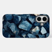 Mystic Blue Crystals Print Phone Case für iPhone (Rückseite (Horizontal))