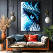 Mystic Blue Gaze: The Art That Hypnotizes Poster