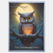 Mystic Blue Owl Magnet (Vorderseite)