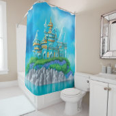 Mystic Blue Palace Duschvorhang (Beispiel)