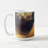 Mystic Blue Pyramide Art Kaffeetasse (Links)