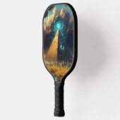 Mystic Blue Pyramide Art Pickleball Schläger (Links)