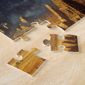 Mystic Blue Pyramide Art Puzzle (Seite)