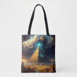 Mystic Blue Pyramide Art Tasche