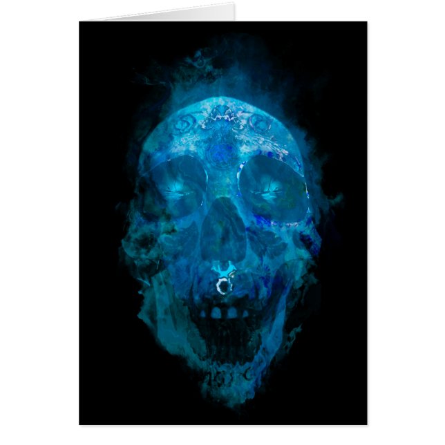 Mystic Blue Sugar Skull (Vorne)