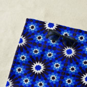 Mystic Blue Zellige Geometry Strandtuch (Beispiel)