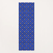 Mystic Blue Zellige Geometry Yogamatte (Vorderseite)