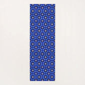Mystic Blue Zellige Geometry Yogamatte (Rückseite)