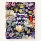 Mystic Blume Custom Retirement Geschenke für ihre  Notizblock (Vorderseite)