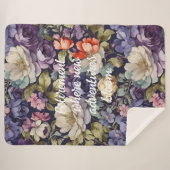 Mystic Blume Custom Retirement Geschenke für ihre  Sherpadecke (Vorderseite (Horizontal))