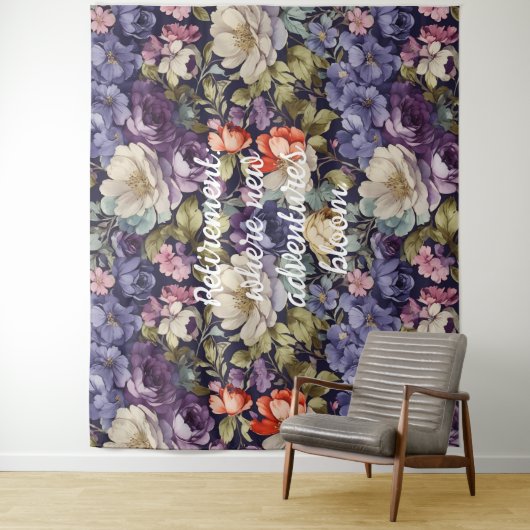 Mystic Blume Custom Retirement Geschenke für ihre  Wandteppich (Beispiel)