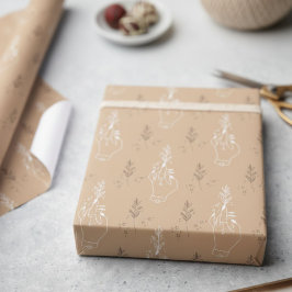 Mystic Bohemisch Beige Geschenkpapier