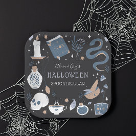 Mystic Boho Crystal Halloween-Party Pappteller