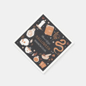 Mystic Boho Crystal Halloween-Party Serviette (Ecke)