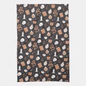 Mystic Boho Crystal Halloween Pattern Geschirrtuch (Vertikal)