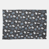 Mystic Boho Crystal Halloween Pattern Geschirrtuch (Horizontal)