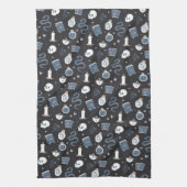 Mystic Boho Crystal Halloween Pattern Geschirrtuch (Vertikal)