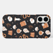 Mystic Boho Crystal Skull Snake Pattern Case-Mate iPhone Hülle (Rückseite (Horizontal))