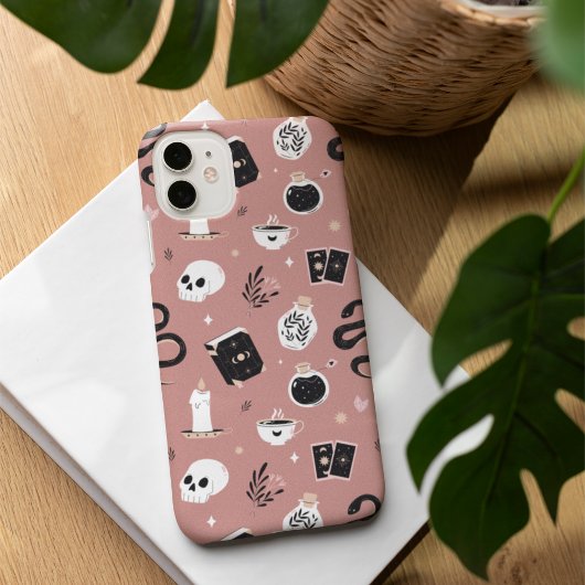 Mystic Boho Crystal Skull Snake Pattern Case-Mate iPhone Hülle