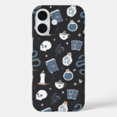 Mystic Boho Crystal Skull Snake Pattern Case-Mate iPhone Hülle (Rückseite)