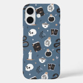 Mystic Boho Crystal Skull Snake Pattern Case-Mate iPhone Hülle (Rückseite)