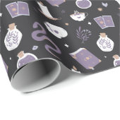 Mystic Boho Crystal Skull Snake Pattern Geschenkpapier (Rolleneckpunkt)