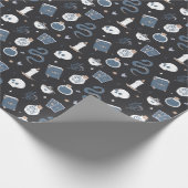 Mystic Boho Crystal Skull Snake Pattern Geschenkpapier (Ecke)