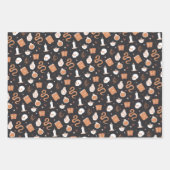 Mystic Boho Crystal Skull Snake Pattern Geschenkpapier Set (Vorderseite)