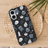 Mystic Boho Crystal Skull Snake Pattern iPhone 16 Hülle