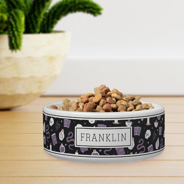 Mystic Boho Crystal Skull & Snake Pattern Pet Napf (Von Creator hochgeladen)