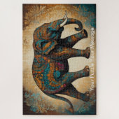 Mystic Boho Elephant Mandala Puzzle (Vertikal)