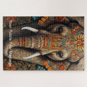 Mystic Boho Elephant Mandala Puzzle (Horizontal)