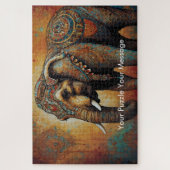 Mystic Boho Elephant Mandala Puzzle (Vertikal)