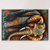 Mystic Boho Elephant Mandala Puzzle (Horizontal)