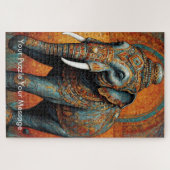 Mystic Boho Elephant Mandala Puzzle (Horizontal)