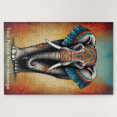Mystic Boho Elephant Mandala Puzzle (Horizontal)