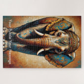 Mystic Boho Elephant Mandala Puzzle (Horizontal)
