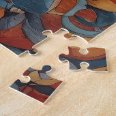 Mystic Boho Feline Cat Mandala Puzzle (Seite)