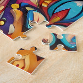 Mystic Boho Feline Mandala Puzzle (Seite)