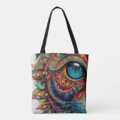 Mystic Boho Feline Mandala Tasche (Rückseite)