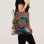 Mystic Boho Feline Mandala Tasche (Von Nahem)