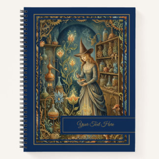 Mystic Botanica Vintage Herbal Witchcraft Grimoire Notizblock