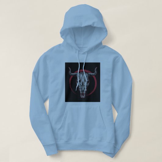 Mystic Bull Skull" Hoodie (Design vorne)