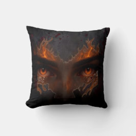 Mystic Burning Eye Dark Fantasy Aesthetic Throw Pi Kissen